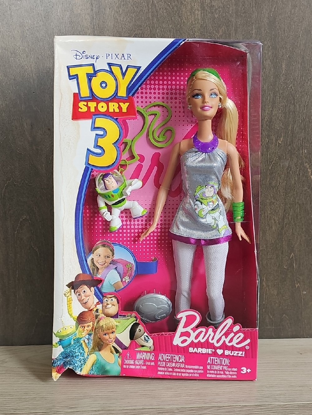 2009 Toy Story 3 Barbie Loves‎ Buzz Sealed Box - Extremely Warped Box, Read